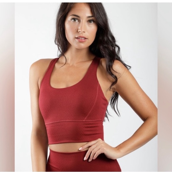 90 Degree By Reflex Other - 90 Degree by Reflex✨Wonderlink Sports Bra- Wine